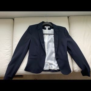 H&M Navy Cropped Blazer